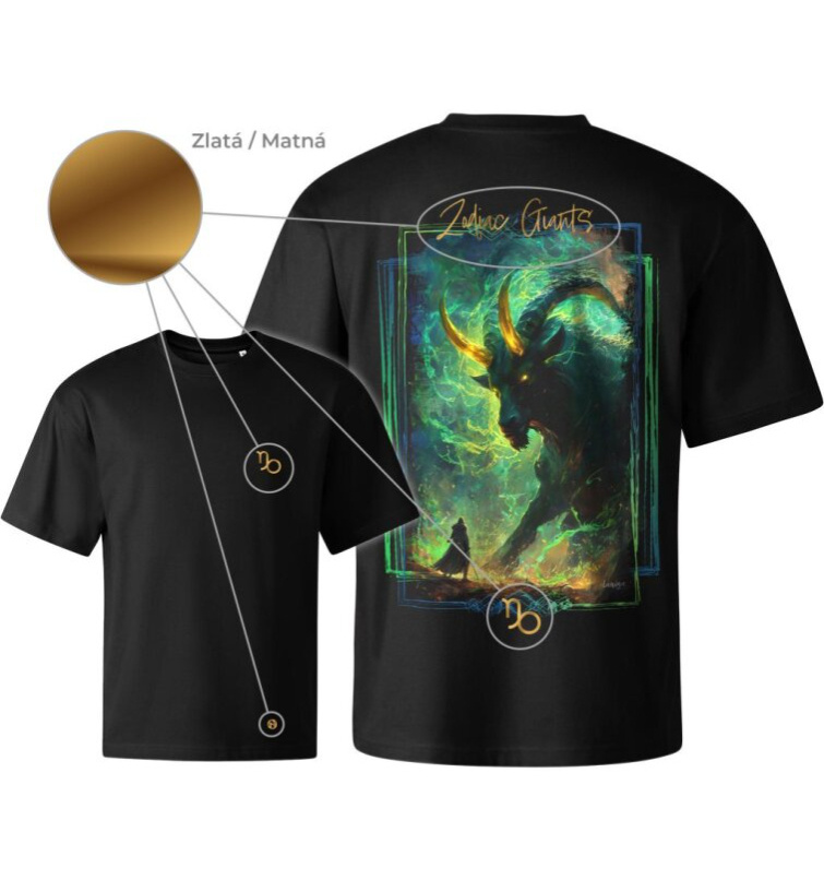Tričko unisex Creator - Zodiac Giants / Kozoroh