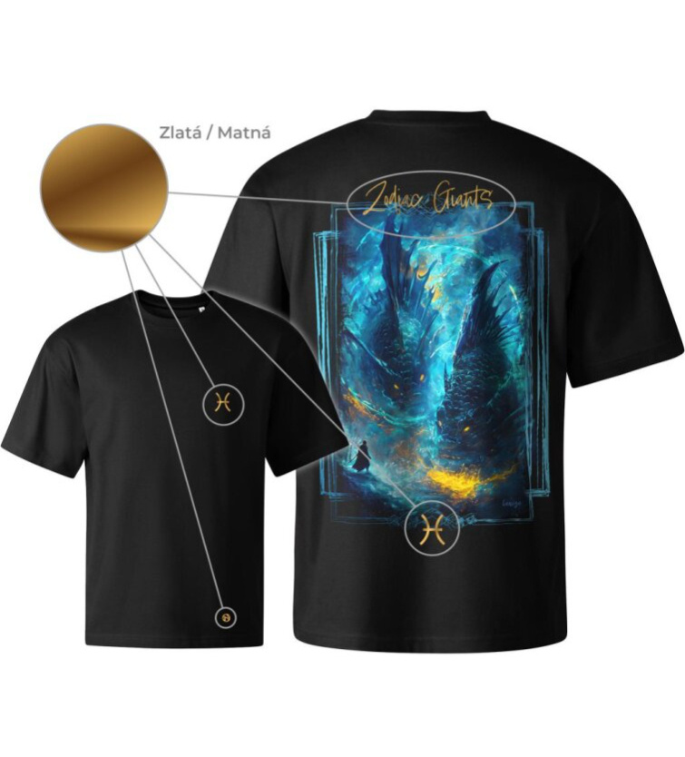 Tričko unisex Creator - Zodiac Giants / Ryby