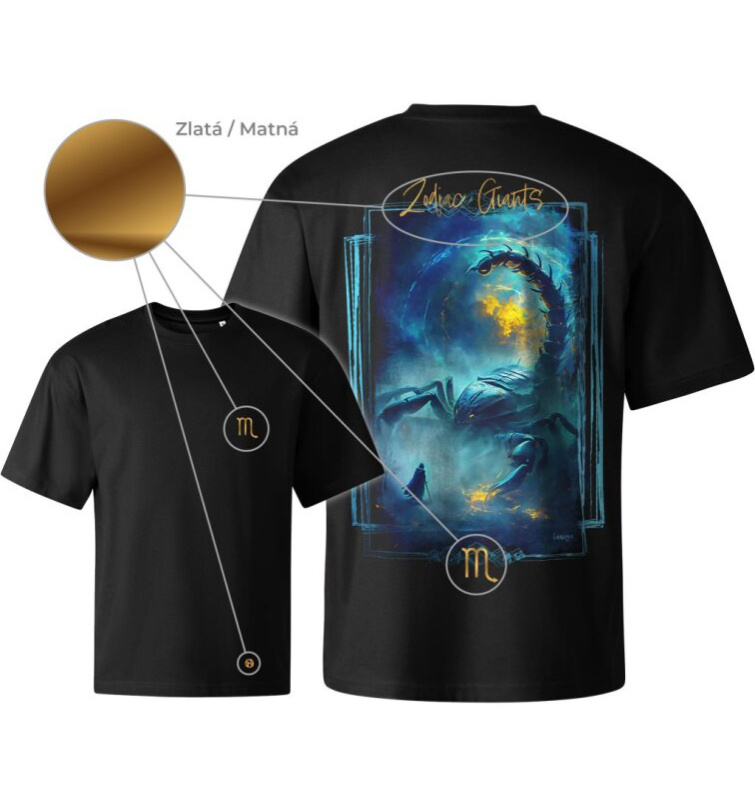 Tričko unisex Creator - Zodiac Giants / Štír