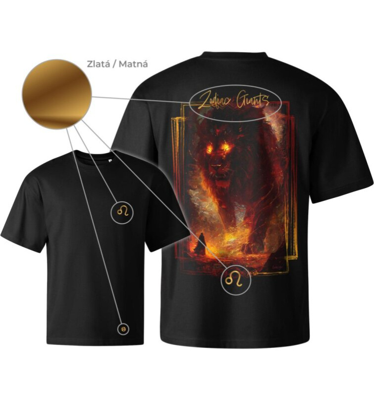 Tričko unisex Creator - Zodiac Giants / Lev