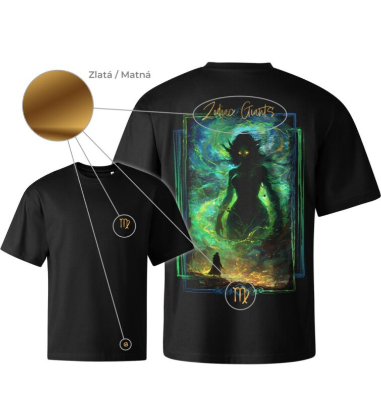Tričko unisex Creator - Zodiac Giants / Panna