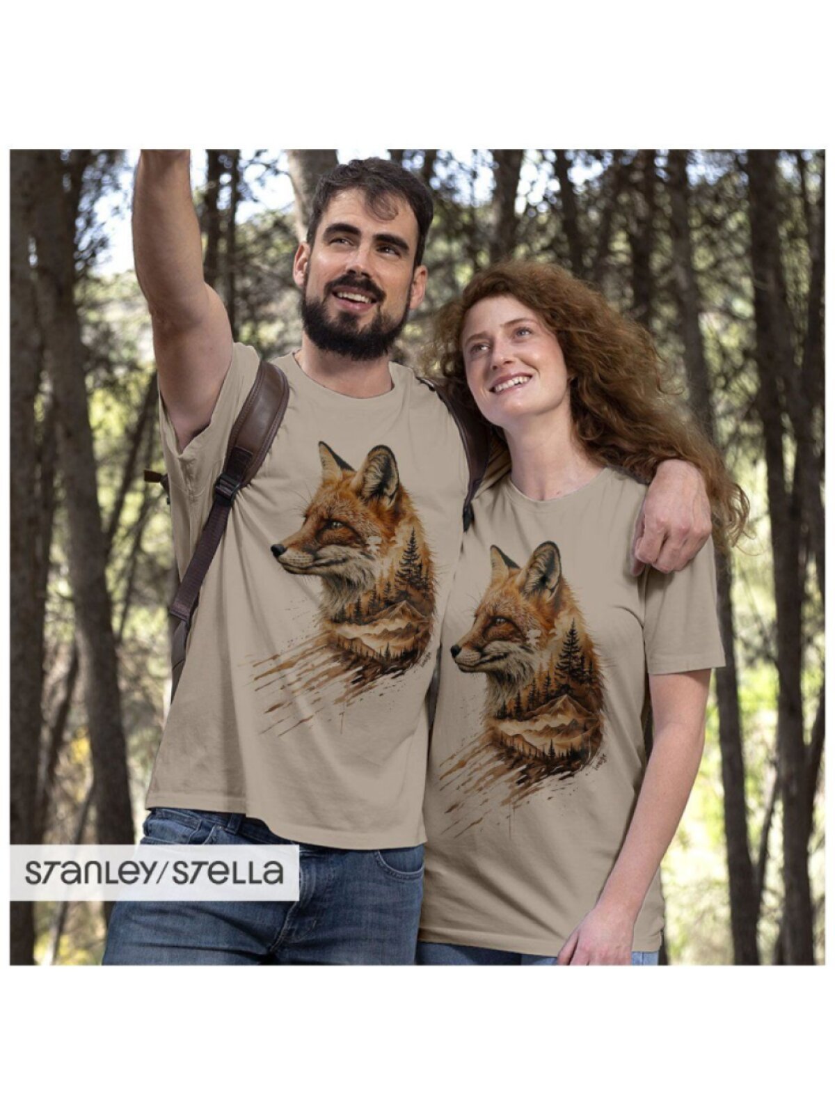 Tričko unisex Creator - Říše zvířat / Liška