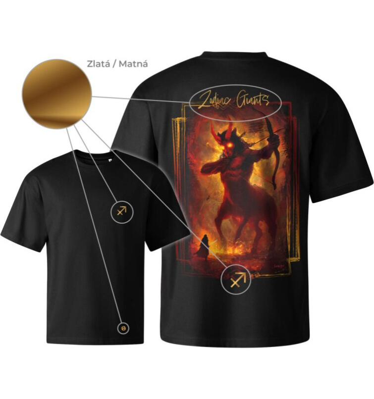 Tričko unisex Creator - Zodiac Giants / Střelec