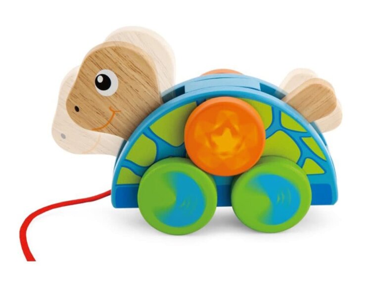 Dřevěná tahačka - želva
