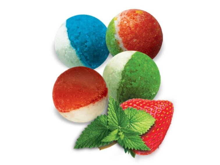 Výroba koupelových bomb - jahodové mojito