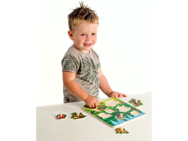 Dřevěná vkládačka Moje první lesní zvířátka