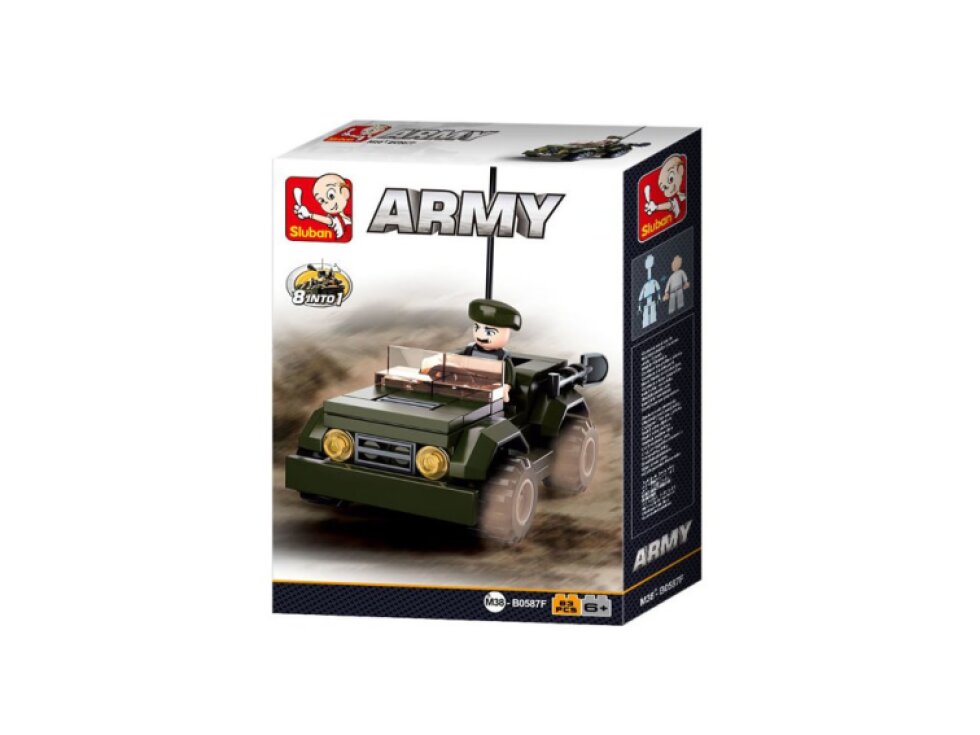 Stavebnice Sluban ARMY Transportní Jeep