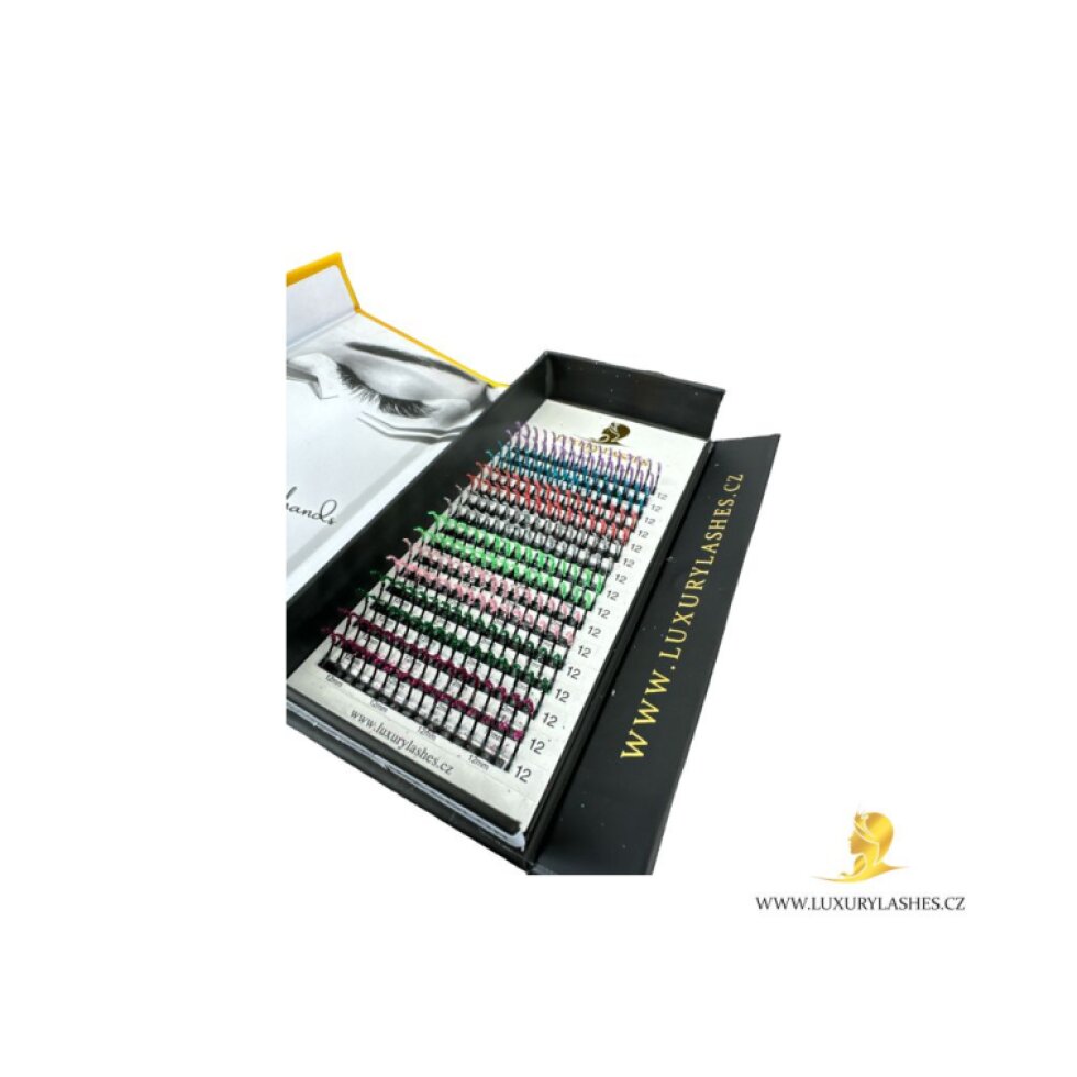 Luxury Lashes SPIKES MIX COLOR – GLITTER