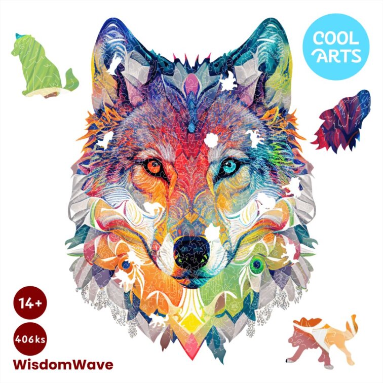 Vlk - (406 ks) WisdomWave - Drevené puzzle