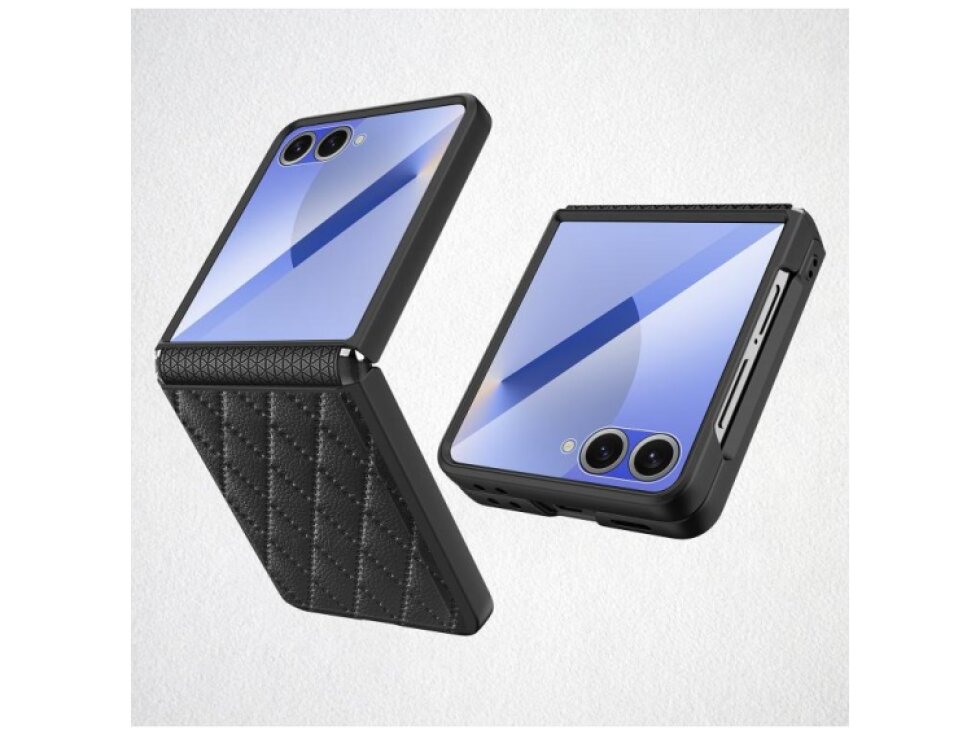 Knižkové puzdro Samsung Galaxy Z Flip7 5G Diamond Texture čierne