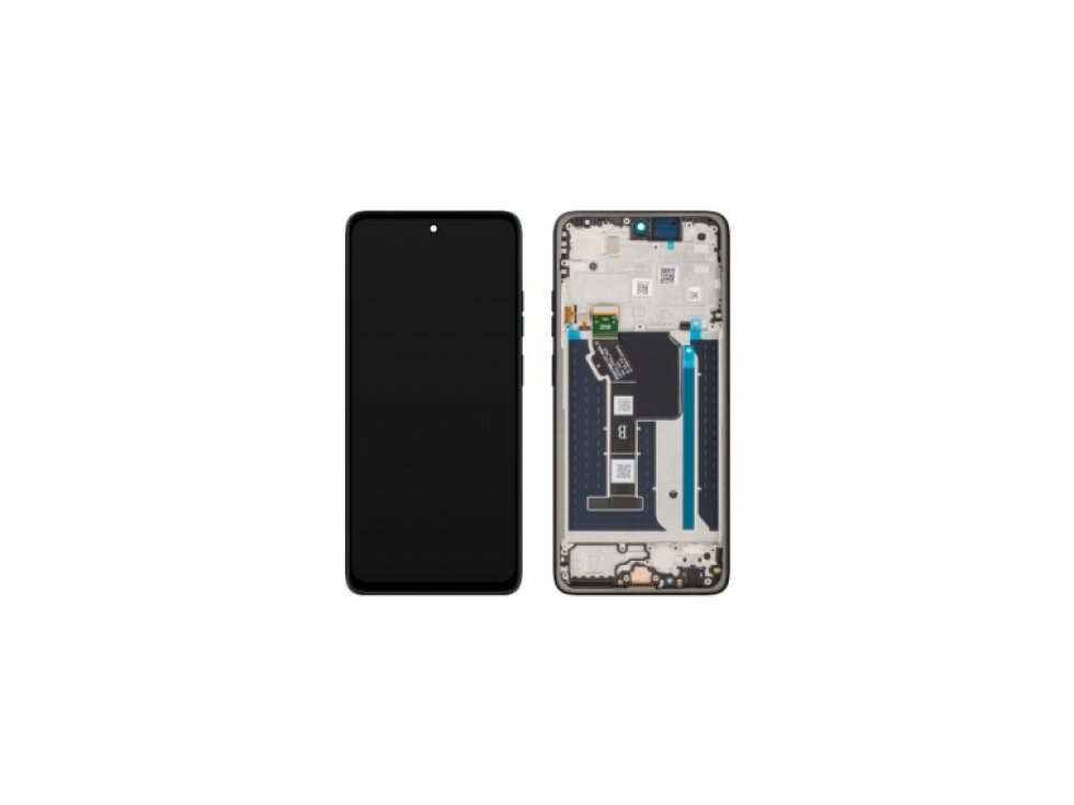 LCD Displej + Dotykové sklo + Rám Motorola Moto G56 Black Oyster - Service pack