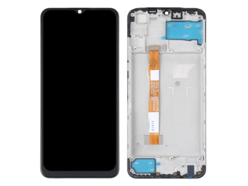 LCD displej + dotykové sklo + rám Vivo Y20s čierna farba