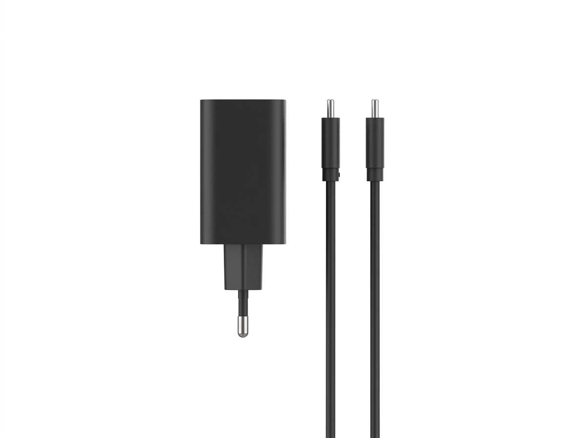 68W TurboPower Nabíjačka MOTOROLA USB-C + USB-C dátový kábel 6.5A čierna farba