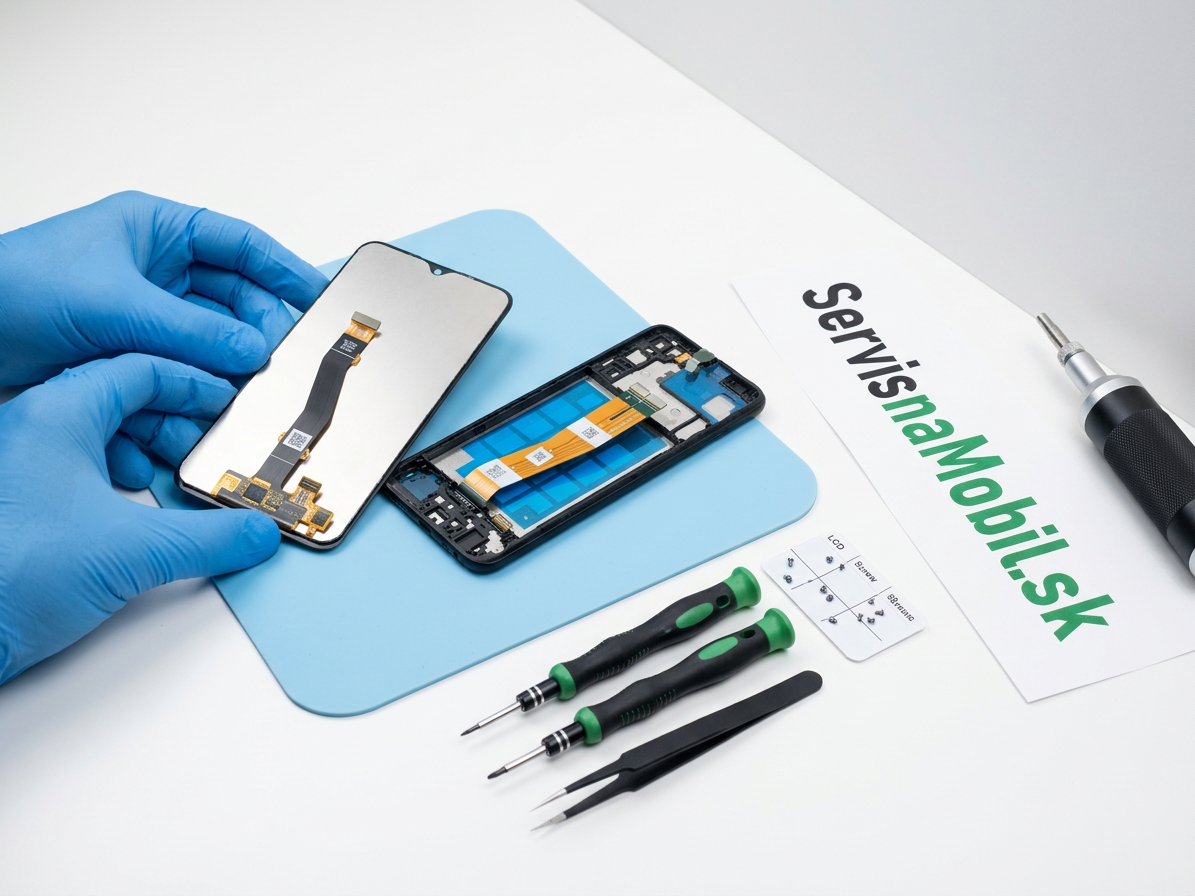 LCD Displej + Dotykové sklo + Rám Samsung Galaxy A04e (A042) čierna farba - ORI