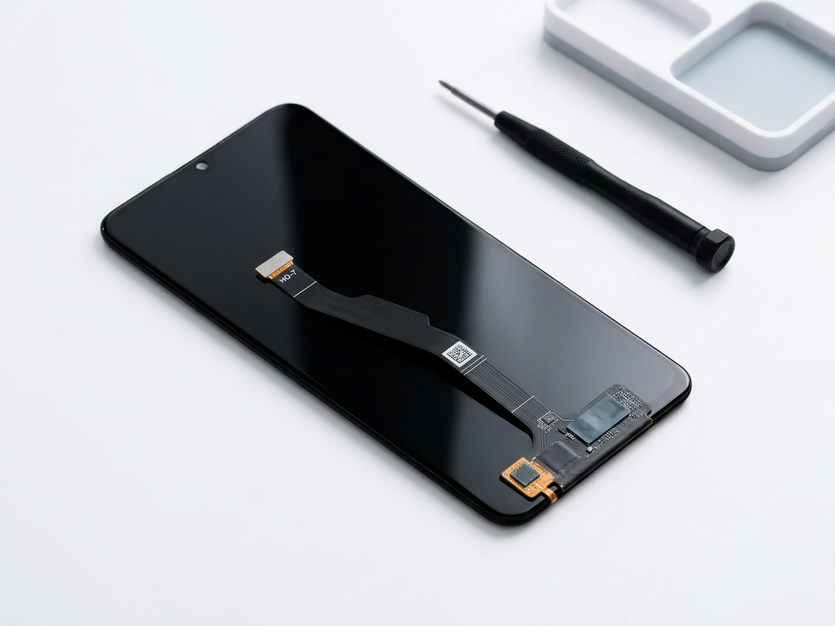 LCD Displej + Dotykové sklo Huawei Y6p - Originál Service pack Čierna farba