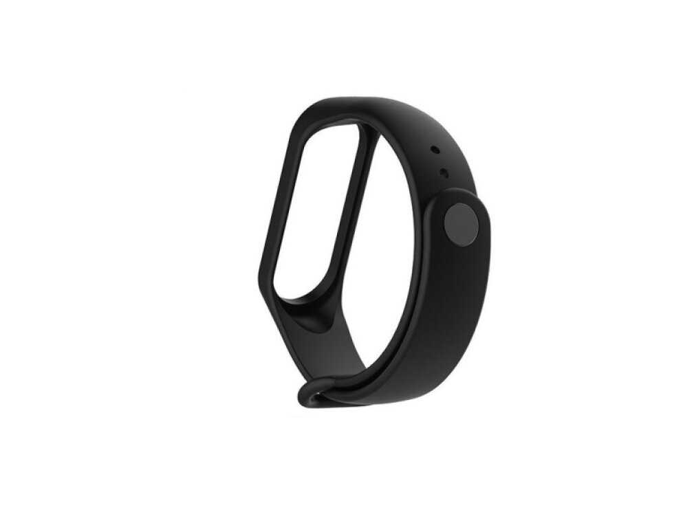 Silikónový remienok na Xiaomi Mi Band 4 / Mi Band 3 čierna farba