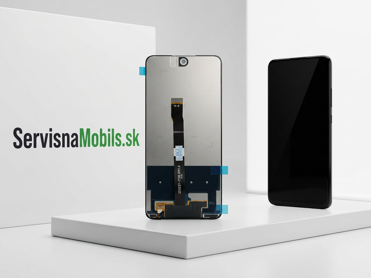 LCD Displej + Dotykové sklo Huawei P Smart 2021 - Originál service pack Čierna farba