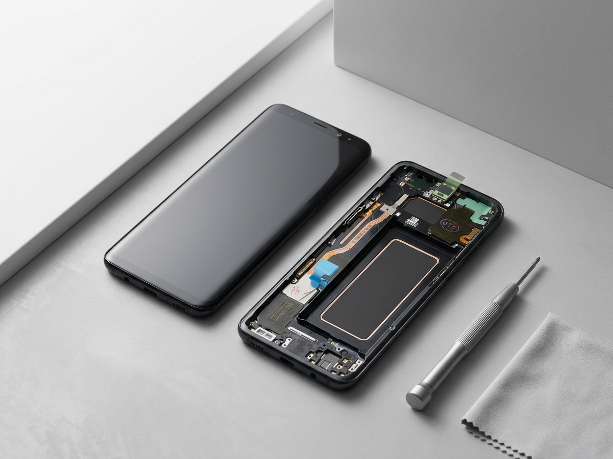 LCD displej + Dotyk Samsung G950 Galaxy S8 s rámom čierny