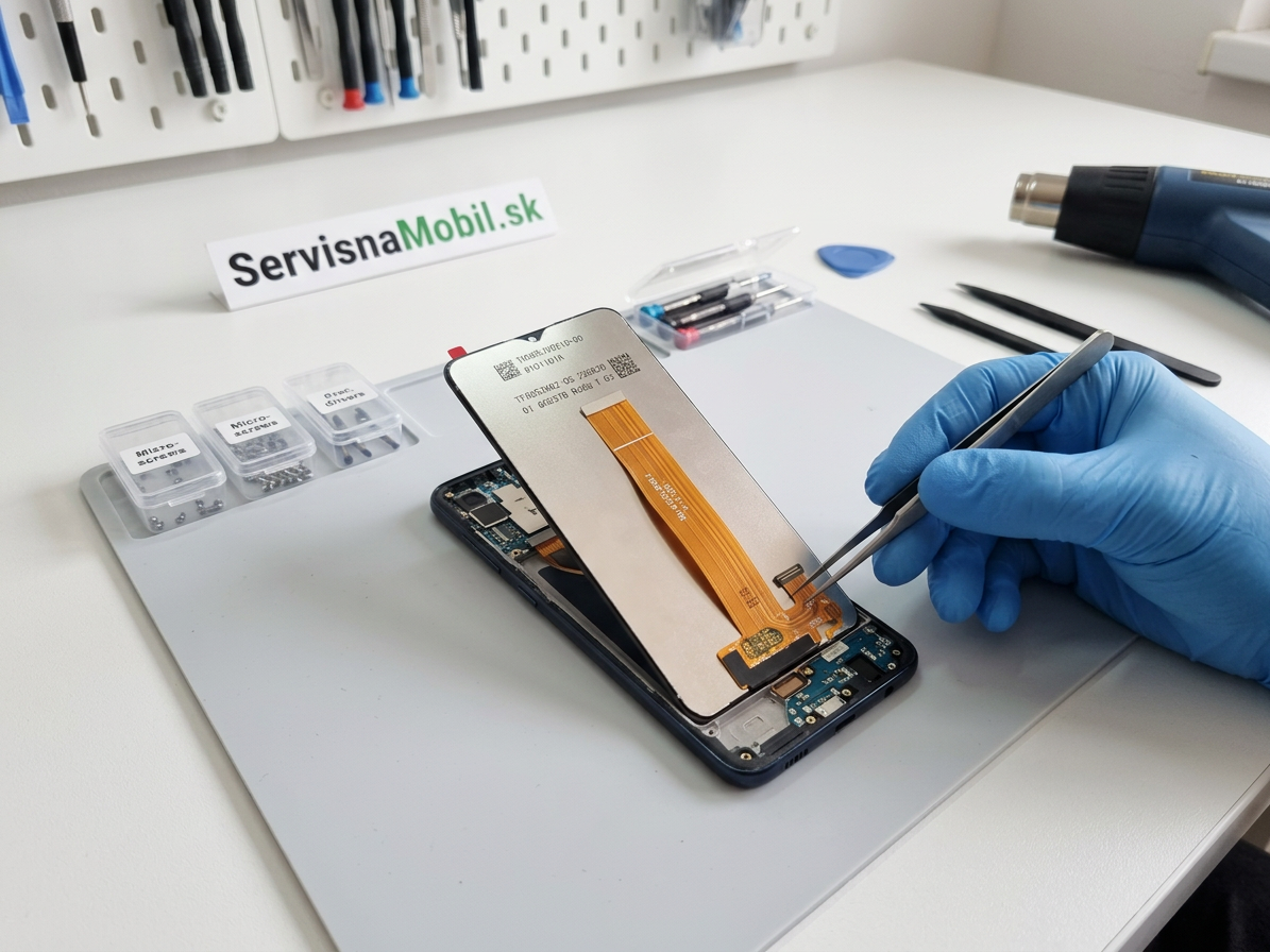 Originálny LCD Displej + Dotykové sklo pre Samsung Galaxy A12 / M12 / A32 5G (Service Pack)