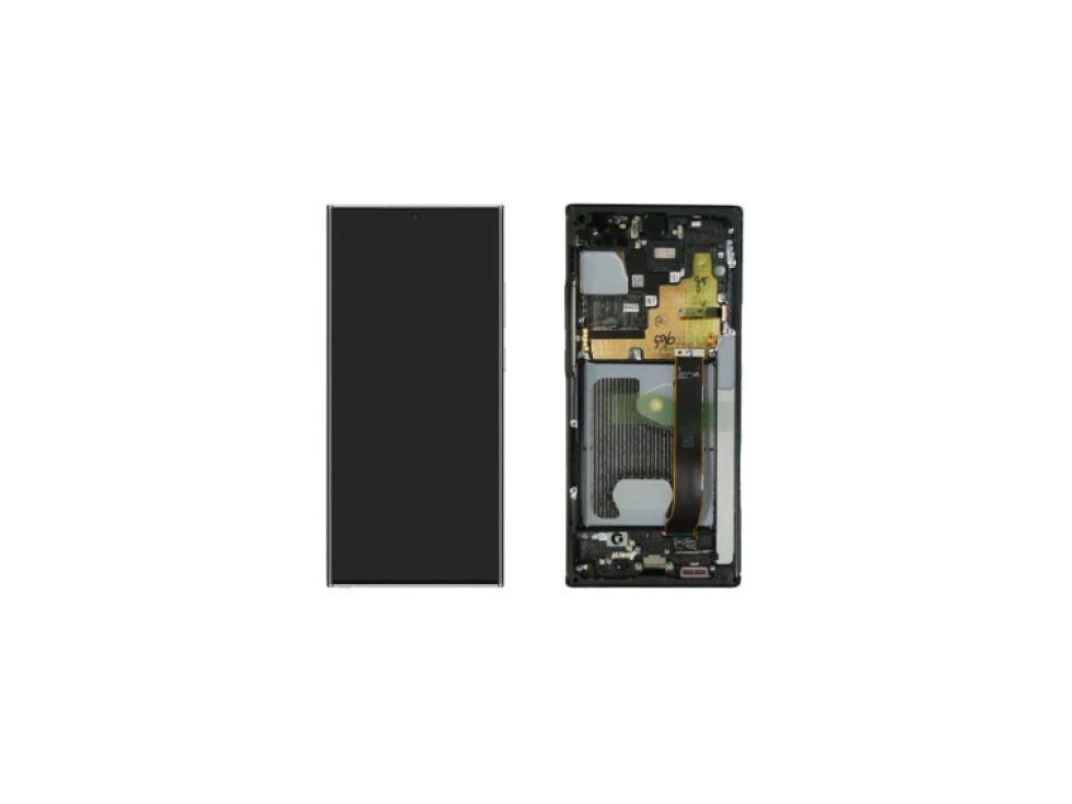 LCD displej a dotyková plocha + rám Samsung Galaxy Note 20 Ultra N985 / N986 čierna farba - Originál Service pack