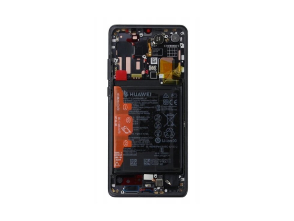 LCD Displej + Dotykové sklo + Rám Huawei P30 Pro AURORA BLACK - Originál Service pack