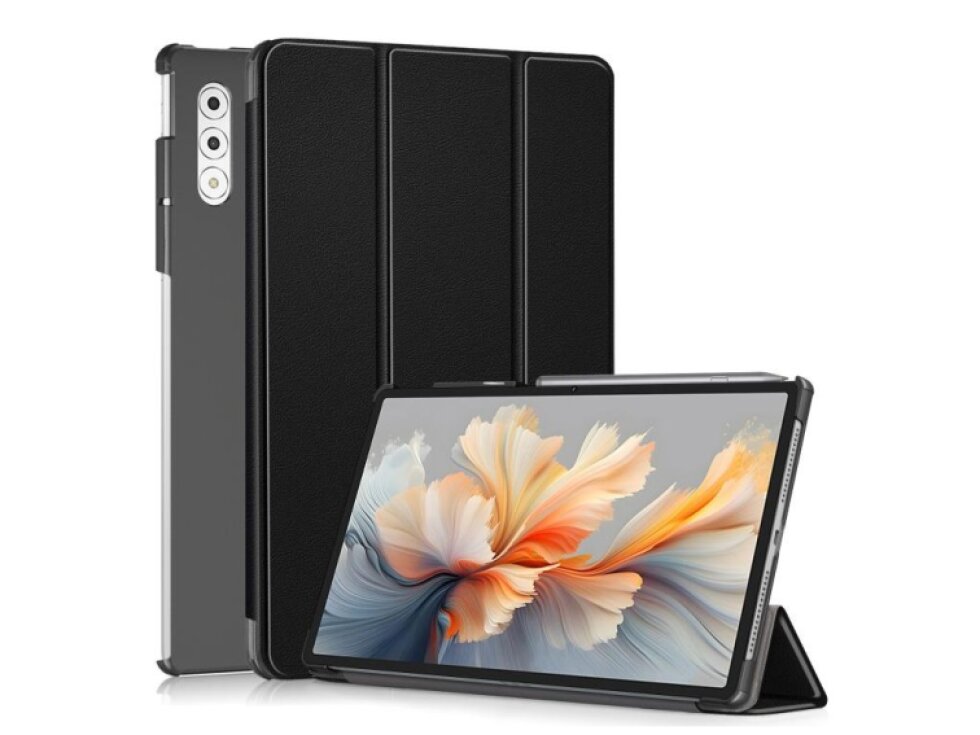 3-Fold Skladacie puzdro pre Lenovo Yoga Tab Plus čierne