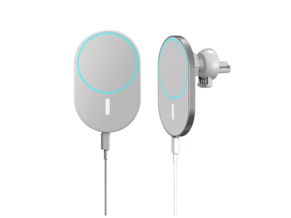 Magnetická bezdrôtová nabíjačka pre rýchle nabíjanie iPhone biela farba