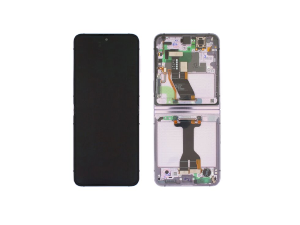 LCD Displej + Dotykové sklo + Rám Samsung Galaxy Z Flip 5 5G (2023) LAVENDER INNER LCD - Originál Service pack