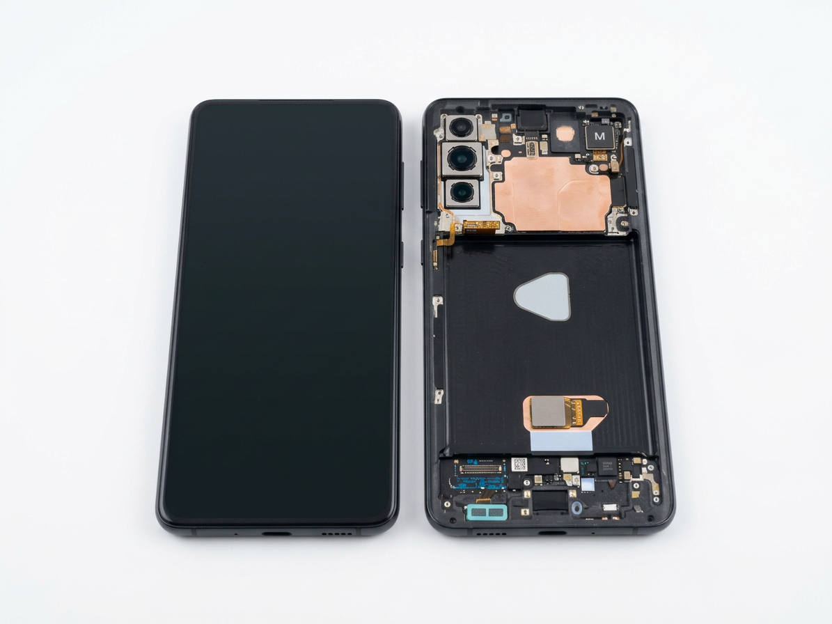 LCD Displej + Dotykové sklo + Rám Samsung Galaxy S21+ 5G G996 čierna farba(phantom black)