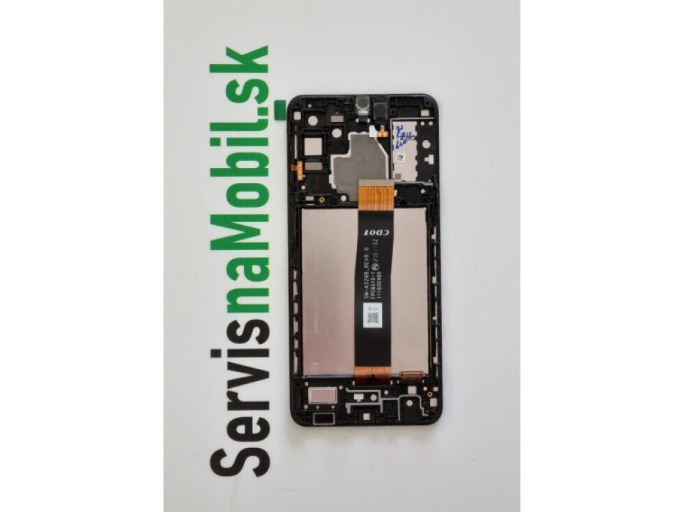 LCD Displej + Dotykové Sklo + Rám Galaxy A32 5G A326 čierna farba