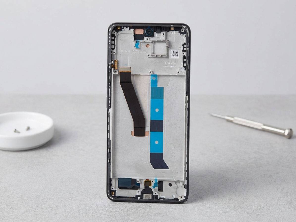 LCD Displej + Dotykové sklo + Rám Xiaomi Redmi Note 15 5G (2025) BLACK - Originál Service pack