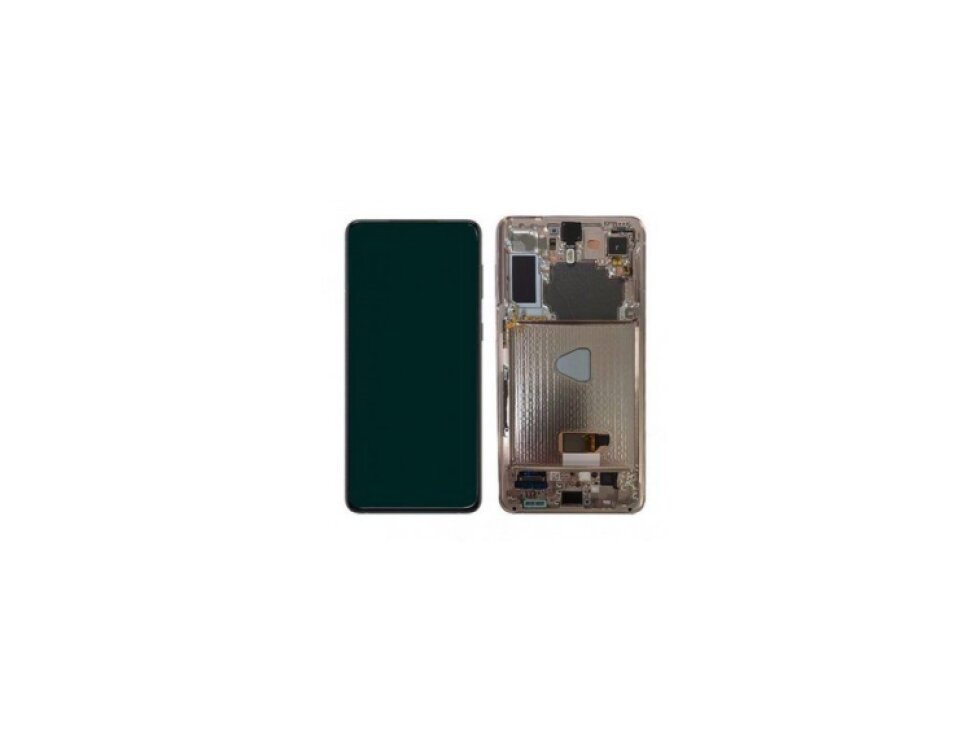 LCD Displej + Dotykové sklo + Rám Samsung Galaxy S21 FE - Originál Šedá farba