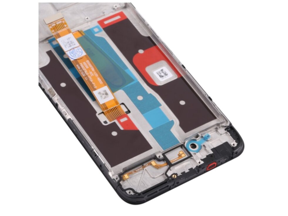 LCD displej + dotykové sklo + rám Realme 8i čierna farba
