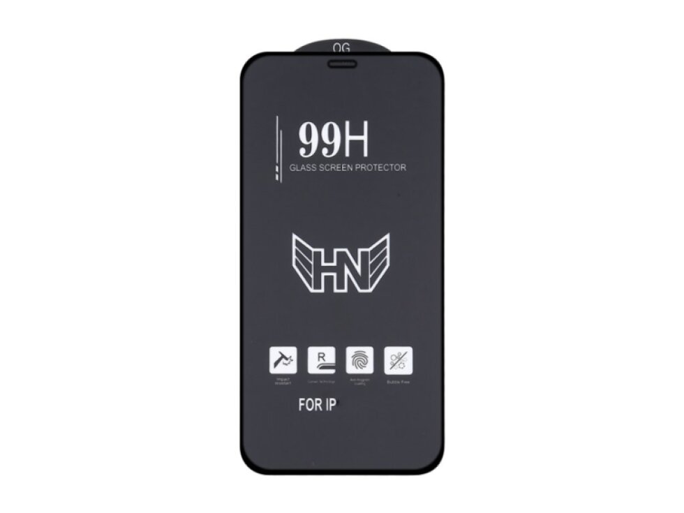 99H Ochranné tvrdené sklo iPhone 13 / 13 Pro / 16e čierna farba