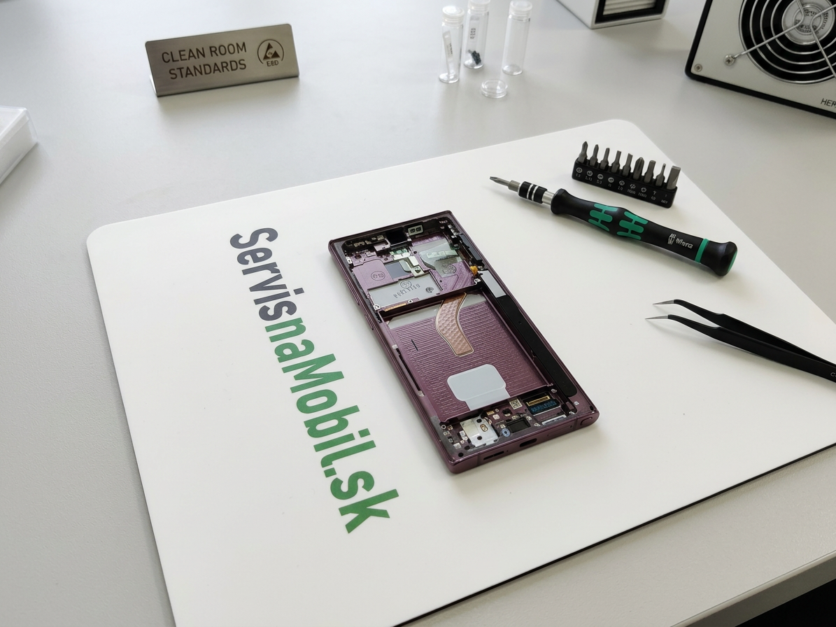 LCD Displej + Dotykové sklo + Rám Samsung Galaxy S22 Ultra Burgundy - Originál Service Pack