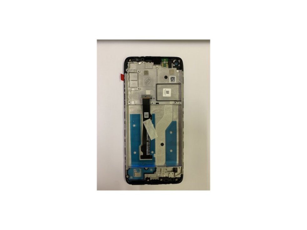 LCD Displej + Dotykové sklo + Rám Motorola Moto G8 čierna farba