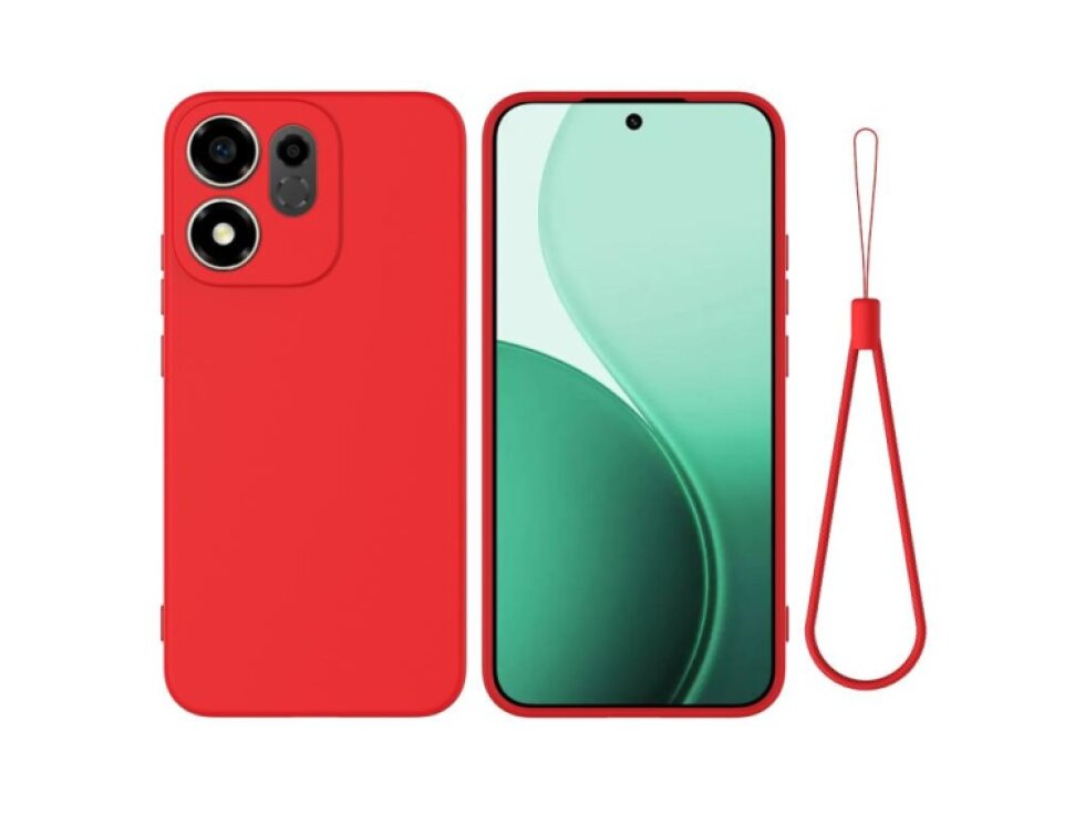 Kryt Honor 600 Smart 5G / X7e Plus 5G silikónový červený
