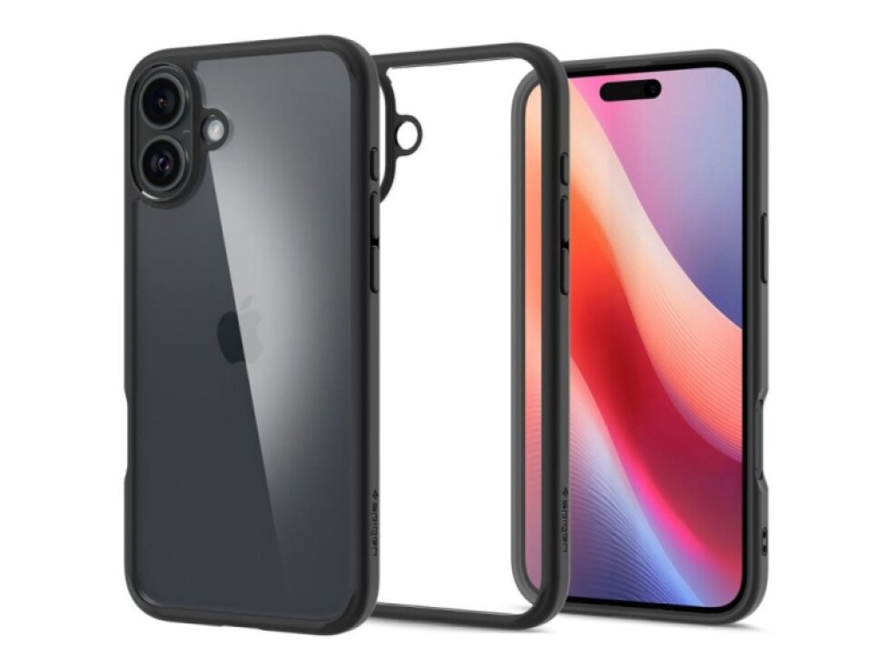 Kryt SPIGEN pre iPhone 16 LIQUID AIR čierny