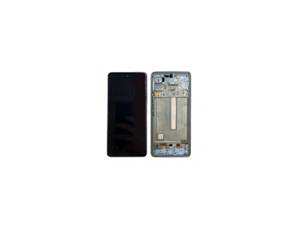 LCD Displej + Dotykové sklo + Rám Samsung Galaxy A53 5G Biela farba - Originál Service Pack