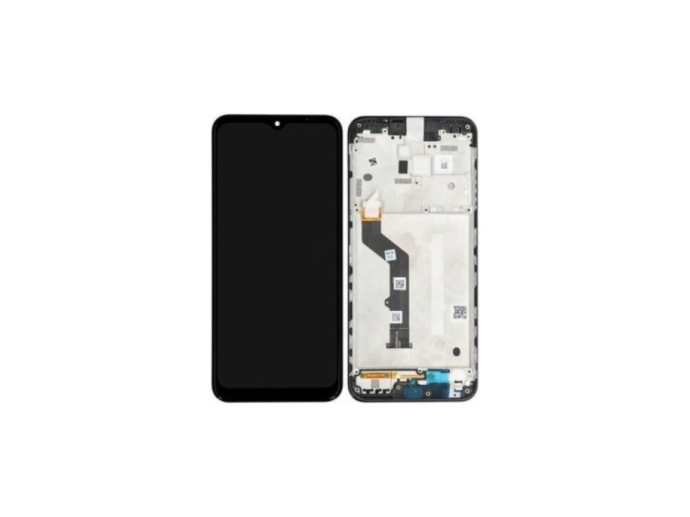 LCD Displej + dotykové sklo + rám Motorola Moto E7 Plus čierna farba