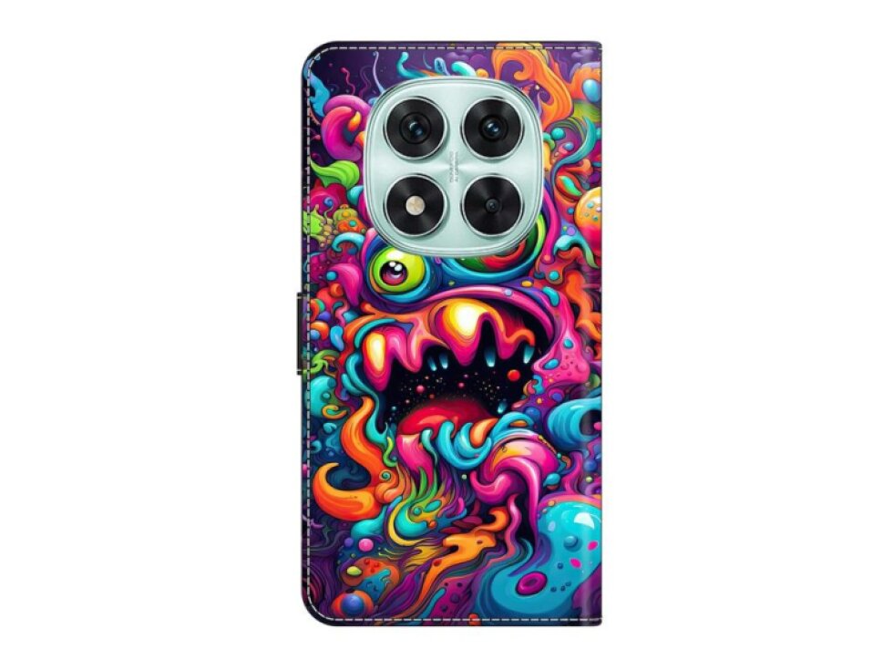 Knižkové puzdro Graffiti Monster pre Xiaomi Redmi Note 14 Pro 4G / 5G