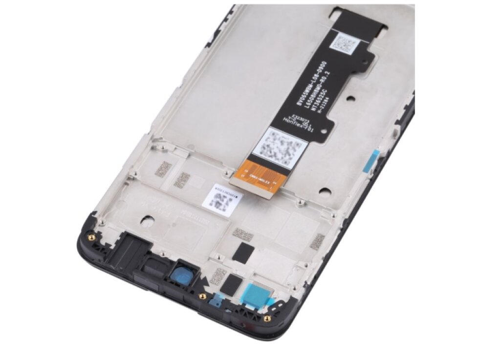 LCD Displej + Dotykové sklo + rám Motorola Moto G22 čierna farba
