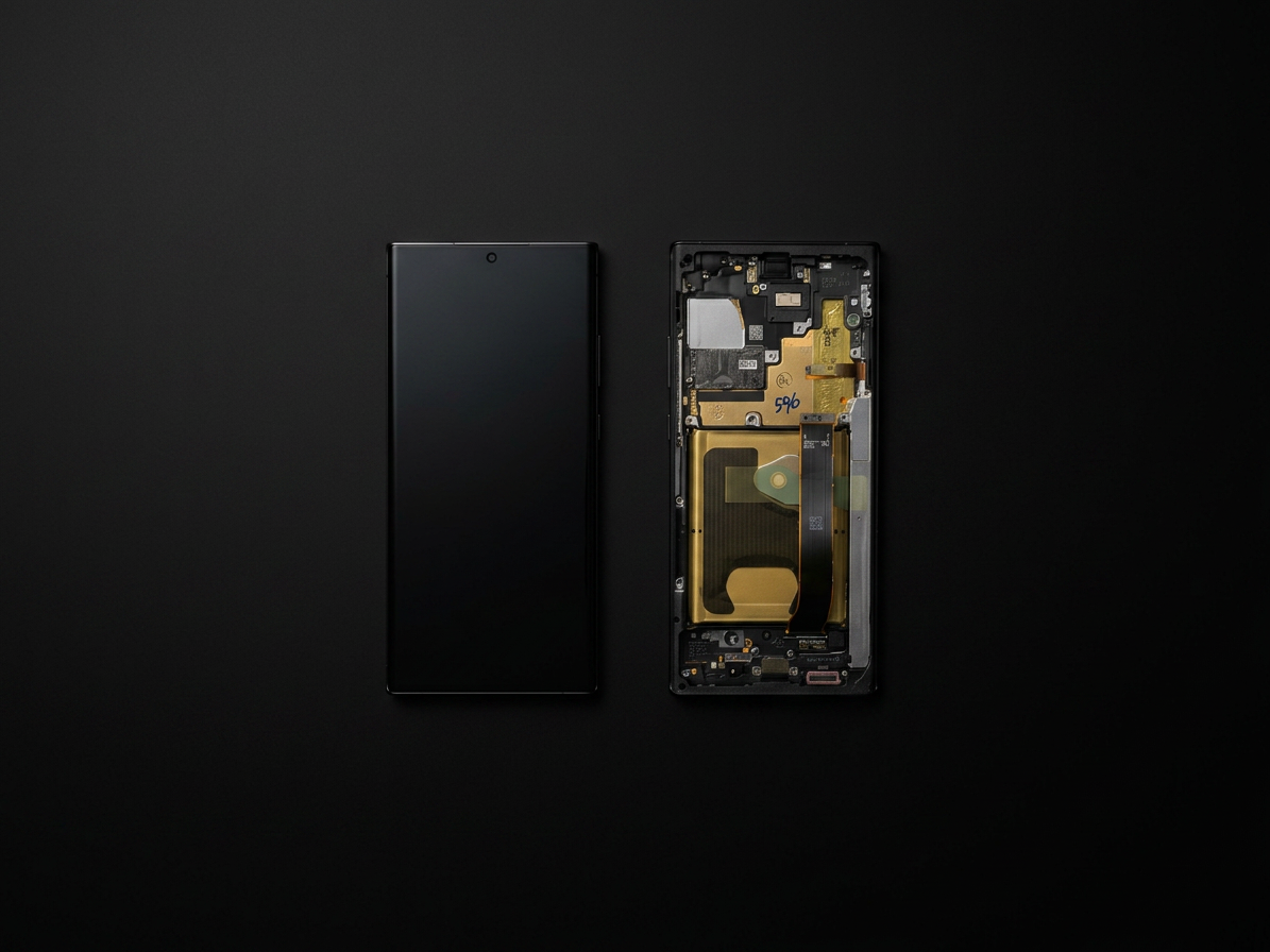 LCD displej a dotyková plocha + rám Samsung Galaxy Note 20 Ultra N985 / N986 čierna farba - Originál Service pack