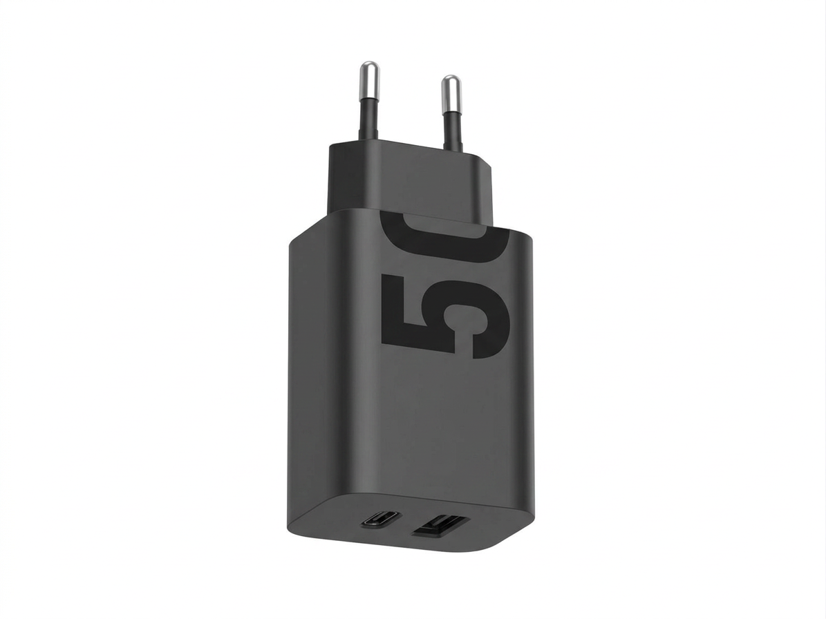 Cestovná nabíjačka Motorola MC-520 50W čierna farba