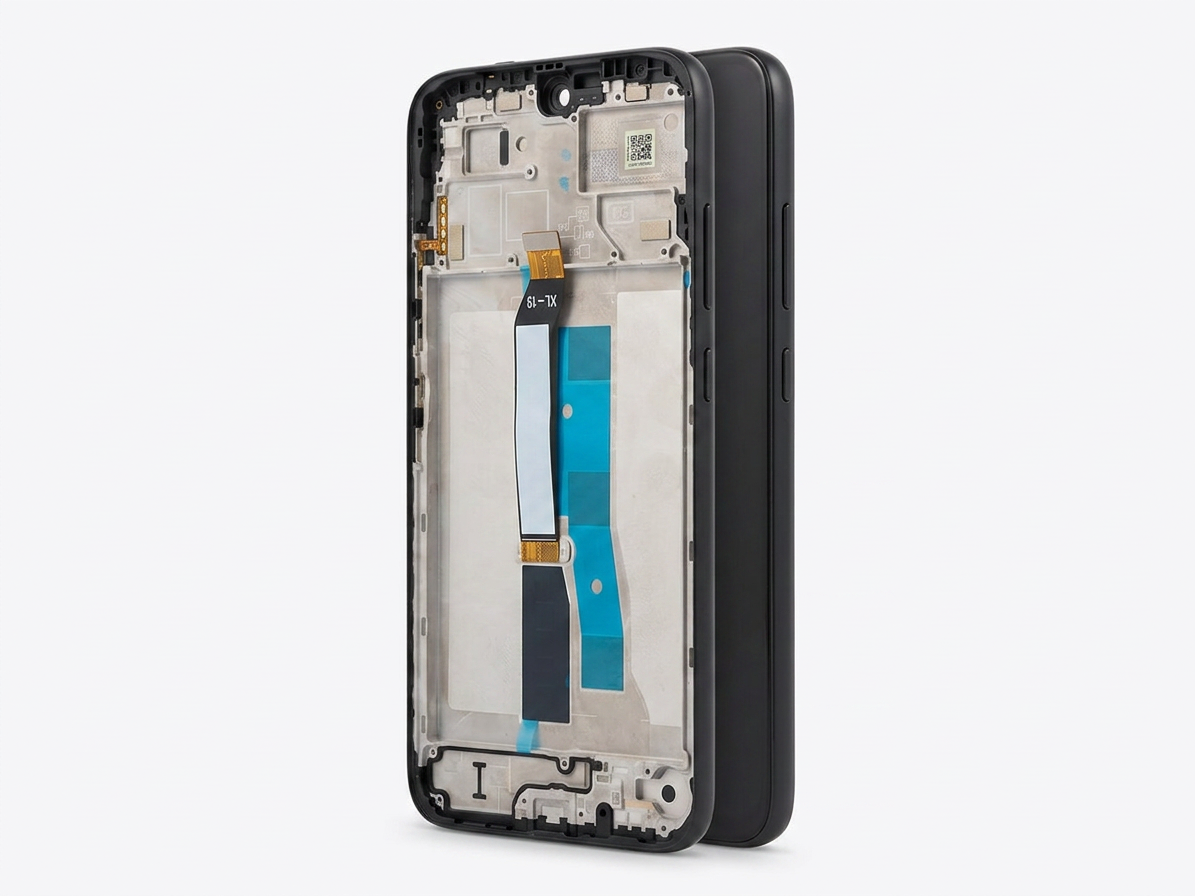 LCD Displej + Dotykové sklo + Rám Xiaomi Redmi 15 4G / Poco M7 4G (2025) BLACK - Originál Service pack