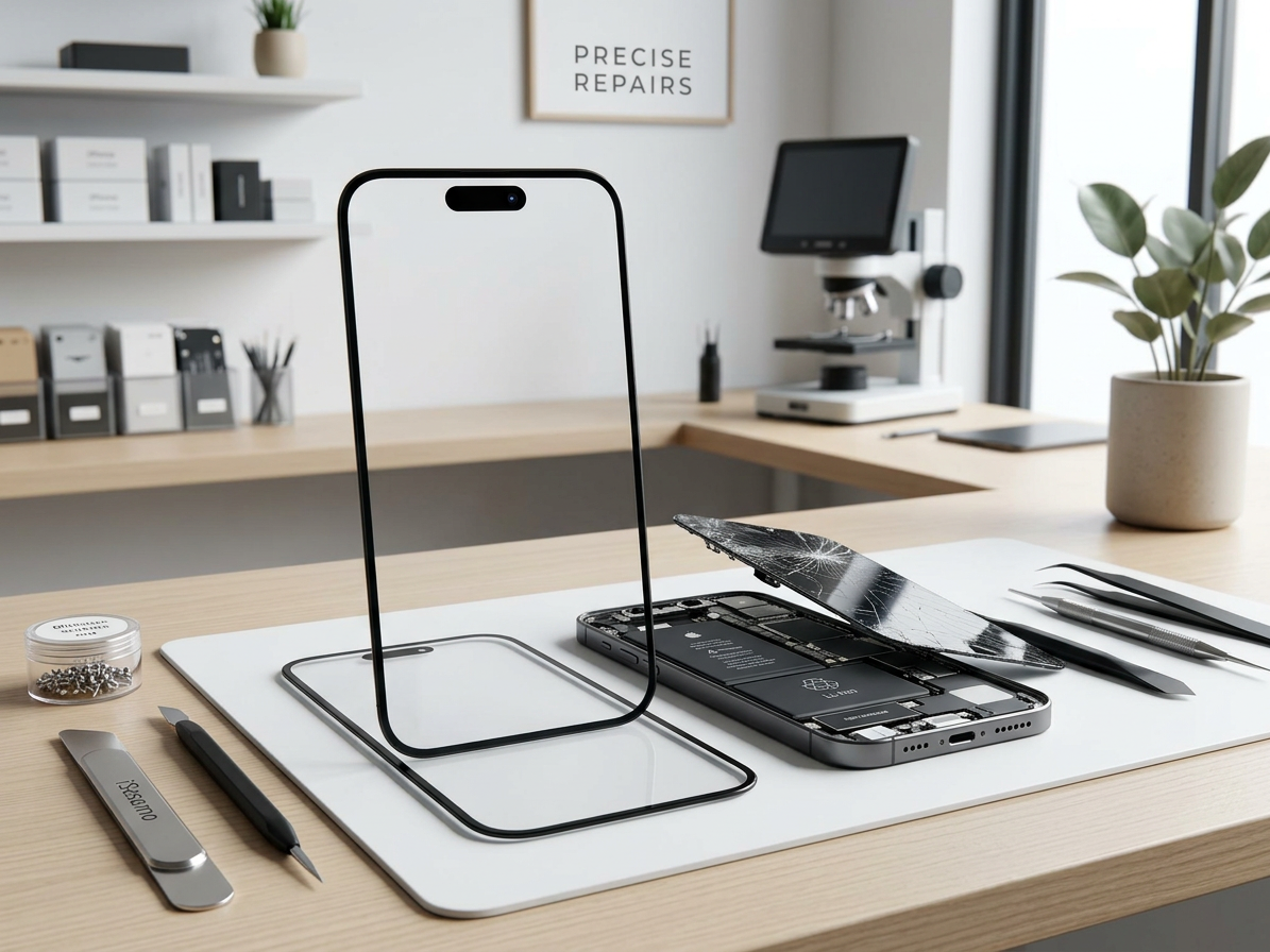 G+OCA Pro Dotykové sklo + OCA iPhone 16 Pro čierna farba