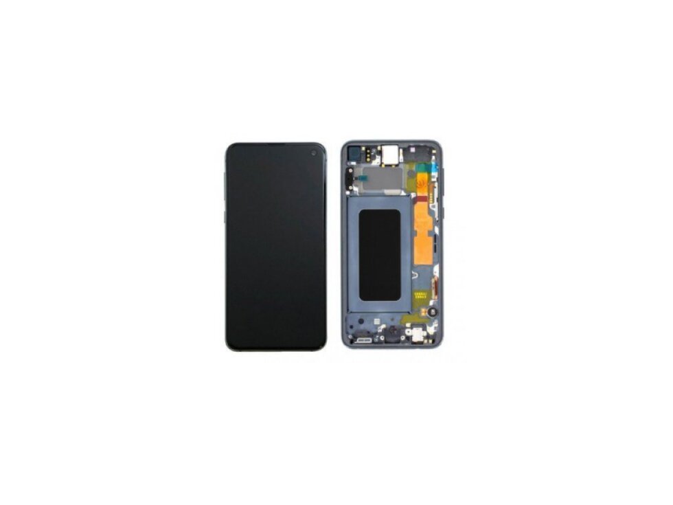 LCD Displej + Dotykové sklo + Rám Samsung Galaxy S10e G970 Modrá farba - Originál Service Pack