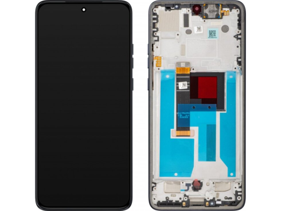 LCD Displej + Dotykové sklo + Rám Motorola Edge 50 Neo Grisaille - Originál Service pack