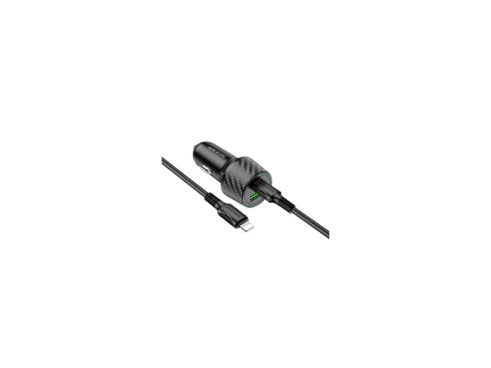 Autonabíjačka BOROFONE PD30W + QC 3.0 USB 48W čierna farba