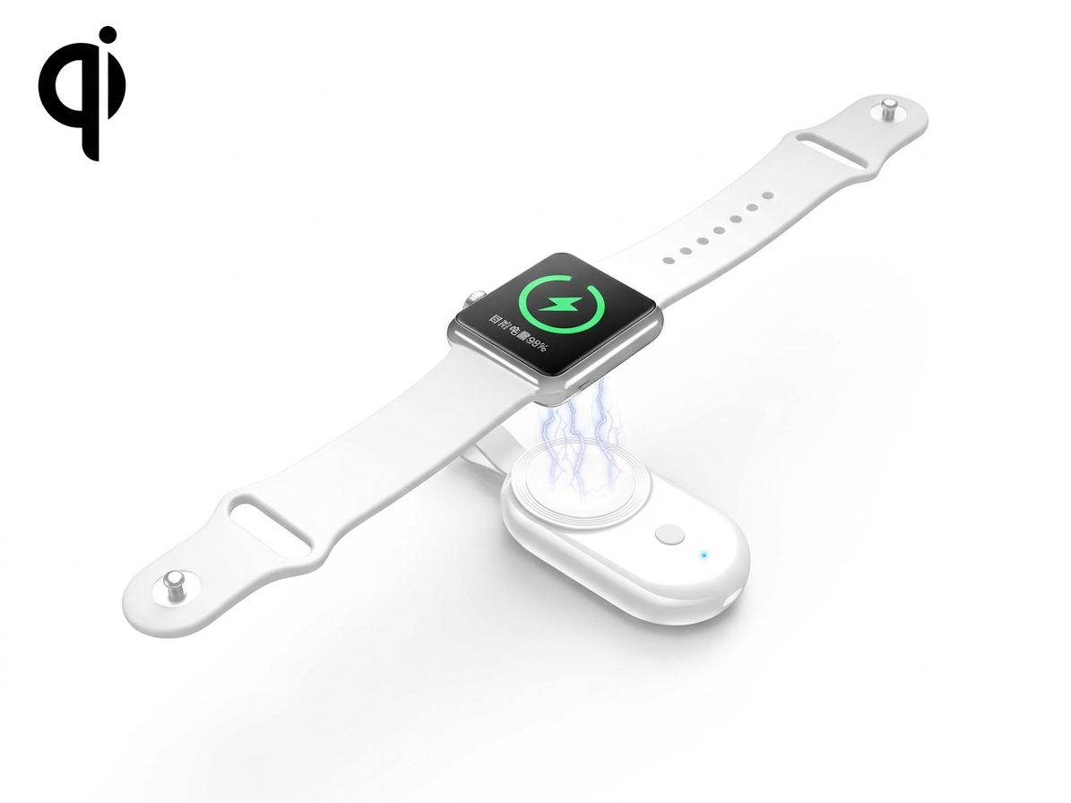 Univerzálna prenosná mobilná powerbanka a magnetická bezdrôtová nabíjačka Apple Watch Series 9/8/7/6/5/SE/4/3/2/1 biela farba